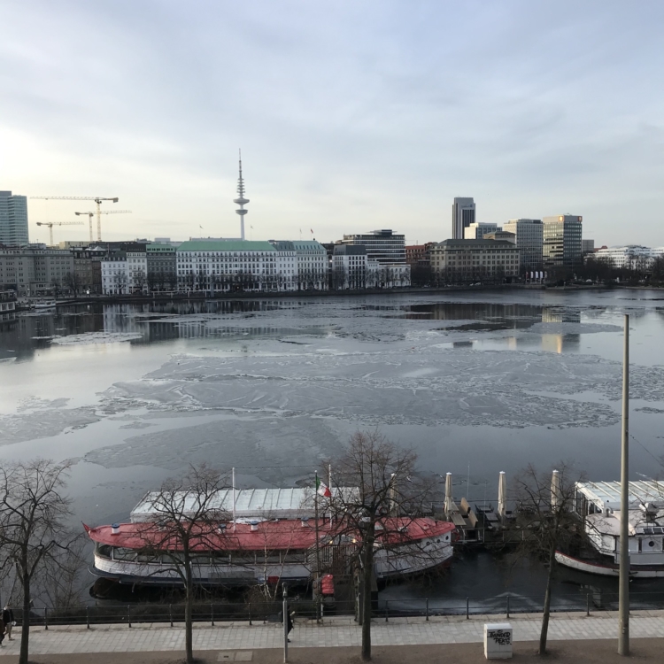 Alster Hamburg 19. Februar 2021