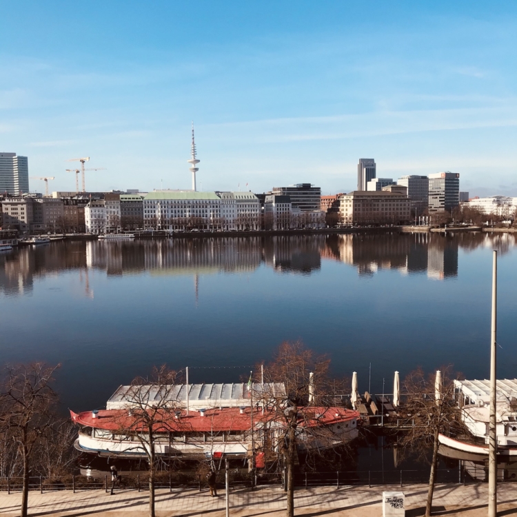 Alster Hamburg 1. März 2021